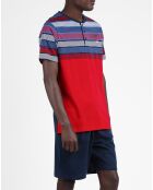 Pyjama T-Shirt & Short Adam rouge